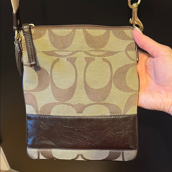 Coach Brown and Tan Crossbody Bag - Picture 7 of 8